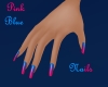 Pink-Blue Nails