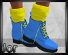 *JJ* Blue Yellow Boots