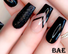 ². Black Glossy Nails