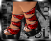 [SL] Red/animal fox shoe