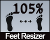 105% Feet Scaler