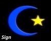 Moon & Star-neon sign