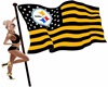 Steeler Nat. flag poses