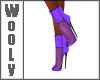 Mini boot purple blk