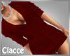 C nic red sweater dress