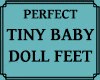 Tiny Baby Doll Feet