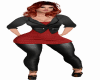 dress red joana rl
