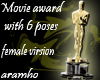 Movie Award with 6 poses