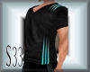 S33 Black Teal Tshirt