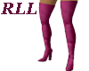 Pink thigh high RLL boot