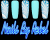 Blue Design Nails V2