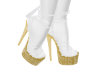 Gold & White Stilettos