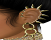 Gold Punk Earrings
