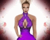 Sexy Purple Gown Dress