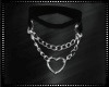 Silver  Black Choker