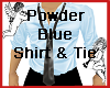 Powder Blue Shirt & Tie