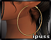 !iP Gold Hoops