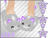 JX Sassy Cat Slippers M