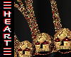 Crown Goth Skulls Gold