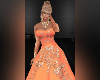 Queen Dress Orange