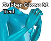 Rubber Gloves M teal
