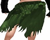 green ripped skirt