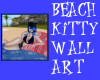 Beach Kitty Wall Art