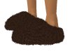 dark brown slipper