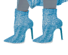 Snake Baby Blue Boots