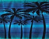 Beach Towel-Blue Palms