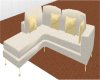 Cream Gold Sofa