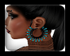 Spiked Earrings Ice Blue