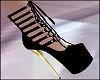 Black Boots w Gold Heels