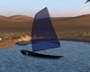 Animated surf board blue
