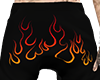 shorts black fire