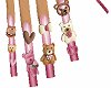 Bun! Pink TeddyBear Nail