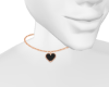 Necklace 1 Heart Black