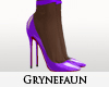Purple Loub heels nylons