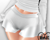 Ruffle Shorts White