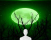 Green moon background