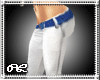 [CL] white blue pants PF
