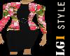 LG1 Black & Floral Dress