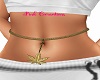 Weed Belly Chain GOLD