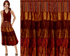 TF* Midi Rust Skirt