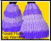 Purple Fluffy Leg Warmer