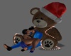 Christmas bear kiss