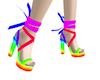 Rainbow heels 5