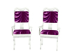 Purple White Kids chairs