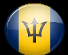Barbados Button Sticker