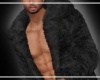 Mens Black Fur Coat